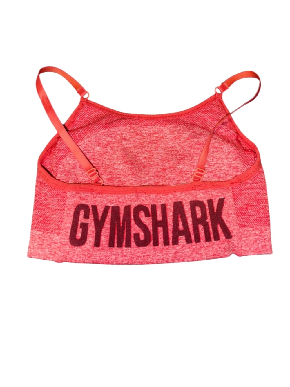Gymshark Heather Coral Pink Seamless Sports Bra Crop Top